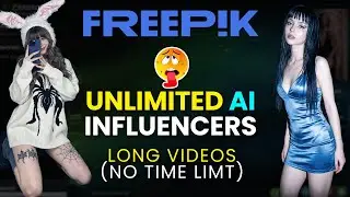 НЕОГРАНИЧЕННОЕ КОЛИЧЕСТВО ИИ-ИНФЛЮЕНСЕРОВ - Рабочий процесс для длинных видеороликов | Freepik + ...