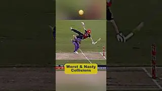 Worst Collisions 😳😒  #shorts #cricket #collisions