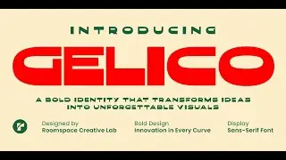 Gelico: Bold Geometric Display Font for Impactful Design