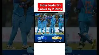 India won by 2 runs #indvssl1stt20 #indvsslt20 #indvssl #shorts