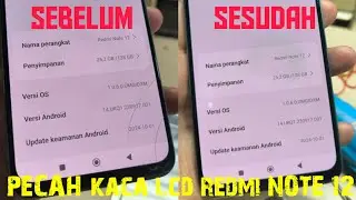 repair glass xiaomi REDMI NOTE 12,kaca lcd pecah#smartphone #servicehp #repair