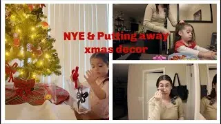 GRWM NYE & Taking down our Xmas Decor