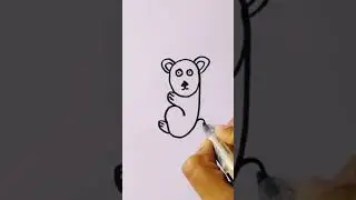 Easy koala 🐨 bear drawing from letter 