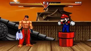 SHIN RYU vs MARIO - The most epic fight you've ever seen❗
