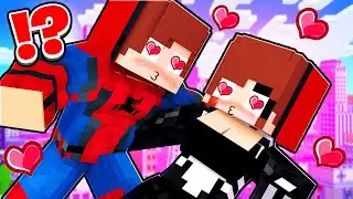 MAIZEN:JJ BECAME A SPIDER-MAN and Fell in love with spider girl!? - Minecraft Animation JJ & Mikey