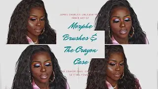 JAMES CHARLES x MORPHE BRUSHES Unleash Your Inner Artist | THE CRAYON CASE Chalk Dust Setting Powder