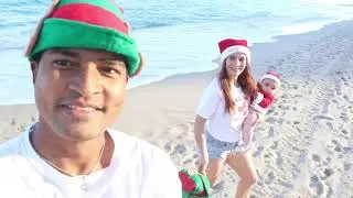 HOW WE CELEBRATED CHRISTMAS WITH CUTE KIDS AT THE BEACH 2020 #coronavirus#Sunny isles beach#