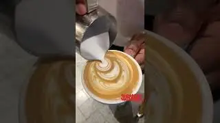Latte art winged tulip Speciality coffee in Dubai