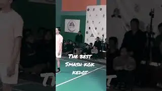 DZAKY smash fowerpull kok kedot #badmintonindonesia #agrippina #badmintontarkam #haphaptv #bangjek