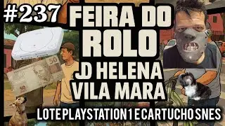 #237 Feira do Rolo Vila Mara Caçada Gamer Lote PlayStation 1 e 2 cartuchos SNES por R$ 50 #vemquetem