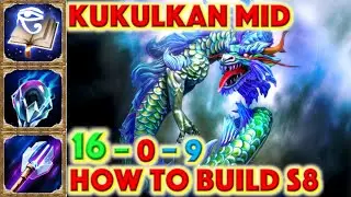 SMITE HOW TO BUILD THE KUKULKAN - Kukulkan Mid Build Season 8 Conquest + Kukulkan Guide + Gameplay