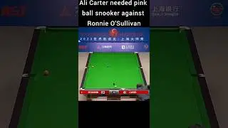 Ali Carter Needed pink ball snooker against Ronnie O'Sullivan#snookerbattle#ronnieosullivan