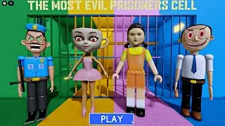 POLICE COP VS BALLERINA CAPPUCCINA VS SQUID GAME DOLL VS EVIL DAD? OBBY Full Gameplay #roblox