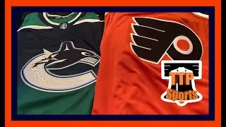 Philadelphia Flyers and Vancouver Canucks Reverse Retro Jersey Unboxing!!