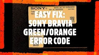 Решение проблемы с кодом ошибки &laquo;зеленый/оранжевый&raquo; на устройствах Sony.