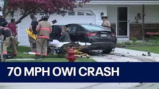 Sheboygan OWI crash; driver hit parked car, hospitalized | FOX6 News Milwaukee