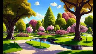 Astro Stable Diffusion - Drone View V2 - a beautiful park