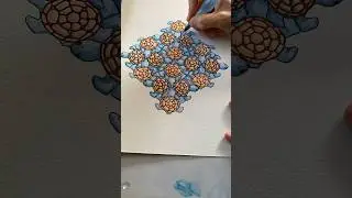 Turtle Crossing - more layers of ink - 3 of 3 #art #pattern #shorts