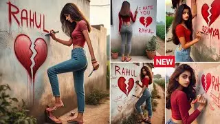 Create 3D Ai girl broken heart 💔 Image Creator 2024 | Trending Bing image | Instagram Viral Ai Image