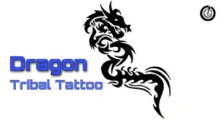 How to Draw a Dragon Tribal Tattoo Drawing