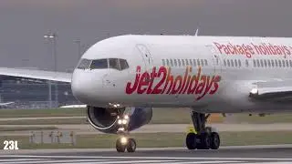 JET2 Holidays G-LSAE Boeing 757-27B Test Flight Takeoff And Landing EXS051B Manchester MAN 4/03/2020