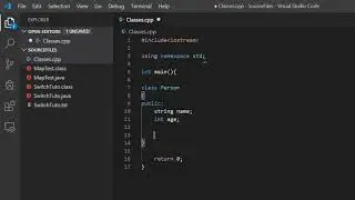 C++ Classes ! example in VS Code with G++ compiler and CMD execution