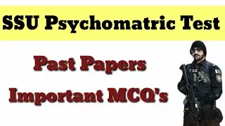 SSU Psychomatric Test Preparation | SSU Psychomatric Past Papers | SSU Psychomatric Test