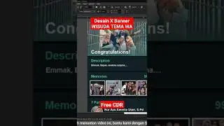 Desain X Banner Wisuda Tema WA - FREE CDR