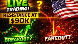 Bitcoin / Crypto Live Trading NEW YORK Session: Breakout Or DUMP COMING? BTC/XRP/ETH/SOL