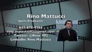 Rino Mattucci - Sports Broadcaster - Demo Reel