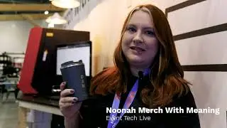 Sustainable Style in Seconds: Noonah's Live Event Printing Tech & Merch with Meaning!