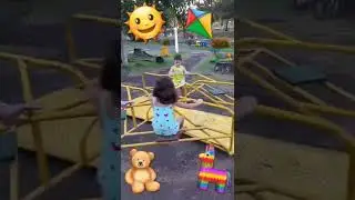 Brincadeira no parquinho #brincar #brincadeiras #Kids #crian&ccedil;as #felicidade #parque #parquinho