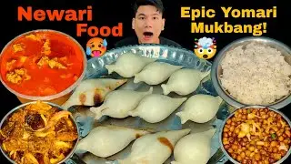 Yomari With Choila & Jhol Masu Mukbang 😍 | Authentic Newari Food Challenge