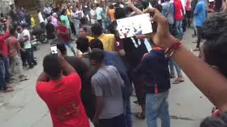 People going crazy in India