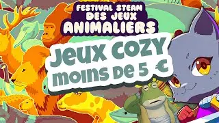 10 Jeux COZY &agrave; MOINS de 5&euro; 💰 (Steam Animal Fest 2025) 🍓 Cozy Games