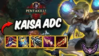 Kaisa vs Jinx ADC ( PENTAKILL ) Korea Master 336 LP | Patch 25.22