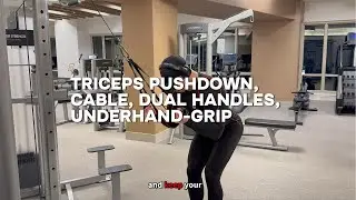 Triceps Pushdown, Cable, Dual Handles, Underhand-Grip