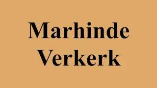 Marhinde Verkerk