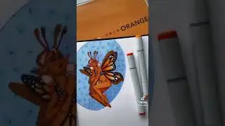 Butterfly fairy🦋#copicdrawing #ohuhubrushmarkers
