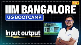IIM Bangalore UG: LR | Input output | Logical Reasoning for IIM-B UG Preparation | By Rohit Sir