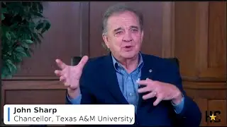 Texas A&M Chancellor John Sharp talks with Senior Columnist Lisa Falkenberg