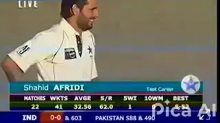 When S Afridi 😱Shocked India with His First Pace Bowling Spell Against India Test 