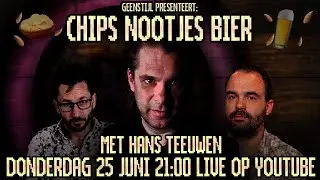 HANS TEEUWEN OPENT CHIPS. NOOTJES. BIER