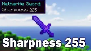 How to get a SHARPNESS 255 SWORD in any Minecraft Version