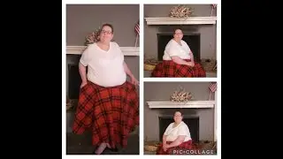 I made a circle skirt from a round tablecloth/Plus Size/#thegreatcostubesewoff/
