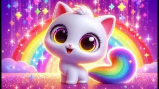 Rainbow Tail Cat 🐱  3D Kids Cartoon Story  Urdu Moral Story