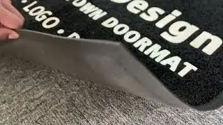 Paillasson personnalis&eacute; en PVC, tapis d'entr&eacute;e antid&eacute;rapant, texte