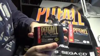 Распаковка геймплей с комментариями игры Pitfall the Mayan adventure SEGA