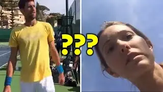 Novak Djokovic Was Caught Being Told Off by is Wife!