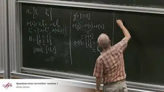 Gilles Z&eacute;mor: Quantum error correction - Lecture 1